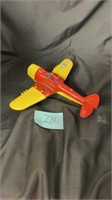 Vintage Hubley flying circus toy plane