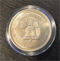 One Ounce Silver Round: Liberty Bell