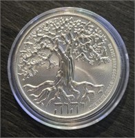One Ounce Silver Round: Tree of Life