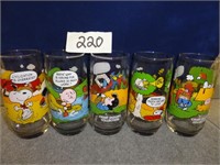 5 pc. Cartoon glasses, Camp Snoopy collection-6"