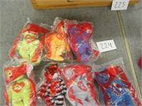 7 pc. Mini Ty Beanie Babies-McDonalds series-5.5"