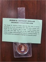 Susan B. Anthony Dollar Colorized Collector Coin
