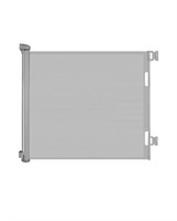 RETRACTABLE BABY GATE GREY 33IN X 55IN LOOSE
