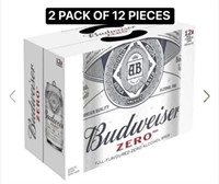 24 PIECES OF 355 ML BUDWEISER ZERO BB: 03/08/2023