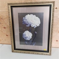 lovely framed flower print