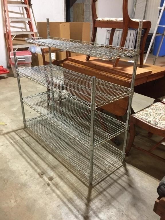 Commercial Shelving 48"x18" and 49" tall
