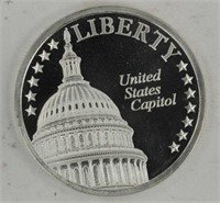 U.S. CAPITOL ONE TROY OUNCE SILVER