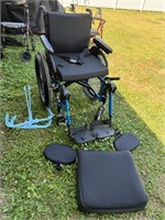 Black /Blue "Natural Fit" wheel chair with