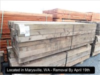 LOT, 4" X 6" RECLAIMED DOUG FIR LUMBER AT APPROX