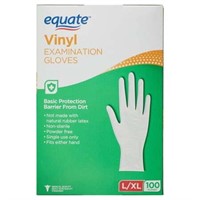 (Pack of 2)Equate Vinyl Exam Gloves  Large/x-Large
