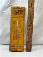 Antique Knox-Tenn Rental Co. Thermometer