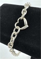 925 Silver Heart Bracelet