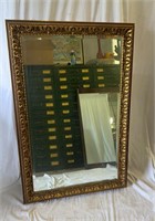 Vintage Beveled Mirror with Gold tone Frame