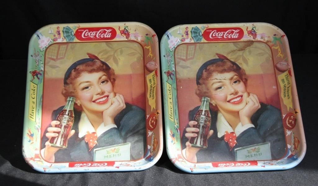 Coca-Cola Commemorative Trays