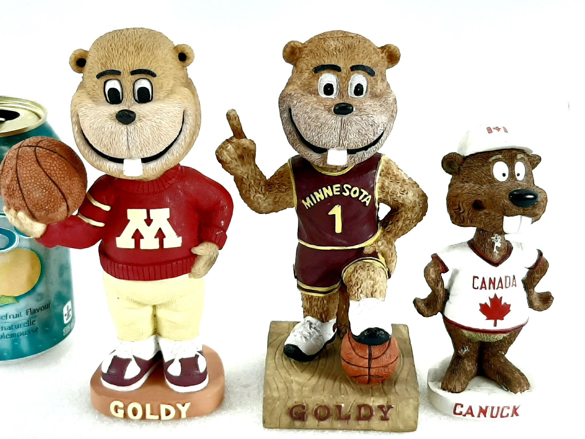 2 Bobble Heads vintage GOLDY en résine lourde et +