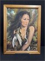 Oil Painting on Board Signed Rick Wisecarver,