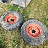 2- Skid Steer Wheels 10-16.5