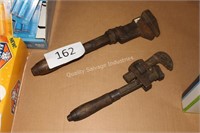 2- antique railroad wrenches