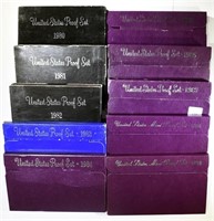 RUN OF 1980’S PROOF SETS