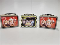 3 -Minitature Tin Lunchboxes