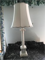 Tall Marble Lamp with Shade