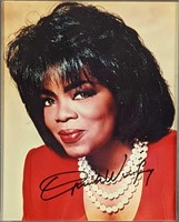 Autographed Framed Oprah Winfrey Publicity Photo