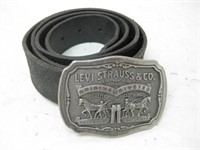 Levi Strauss Leather Belt Limited Edition Buckle