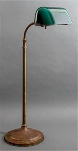 Emeralite Adjustable Brass Banker's Lamp