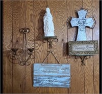 Lot of Religious Wall Decor
