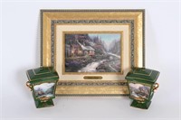 Thomas Kinkade Framed Print "Twilight Cottage"