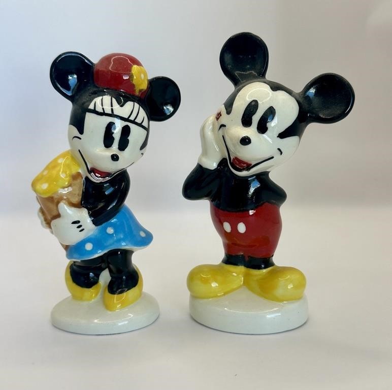 Mikey and Minne Mouse Collectible Salt and Pepper