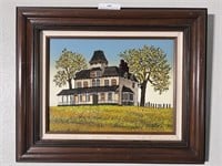The Old Country house , Serigraph Painting .