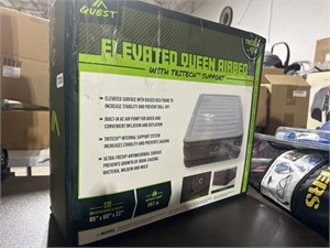 Quest elevated queen airbed with tritech support