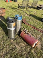 2- Stainless Beverage Canisters & Air Tank