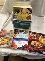 Box of cookbooks