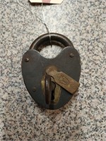 Antique lock and key