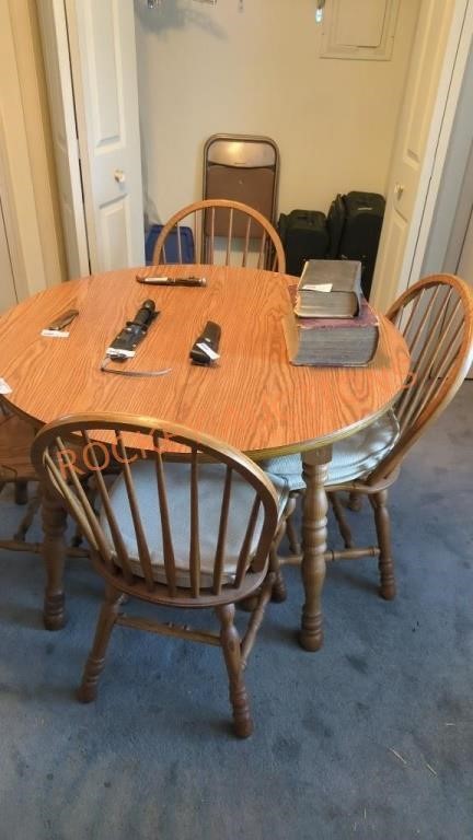 Dining table and Chairs ( contents not included)