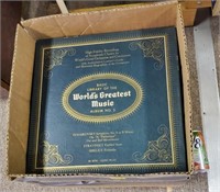 Box of World's Greatest Music 33 Records