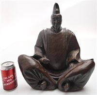 *Grande figurine Bouddha, en céramique