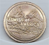 Swiss of America One Ounce .999 Fine Silver Round