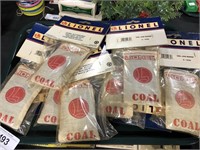 Tray Lionel Coal Load Bags.