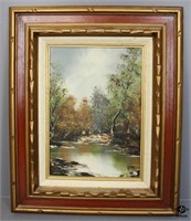 Framed Painting on Canvas by Herman