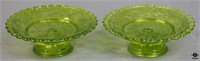 Pair of Footed Glass Dessert Stands