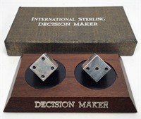 2 Sterling Dice in "Decision Maker" box - 4.5" x