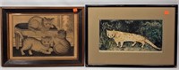 3 Cats Print (antiqued) - 12.5" x 17.5"/ Tiger Cat