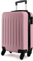 Kono 19-Inch Suitcase  Pink Hardside Spinner