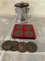 Ice Bucket & Coasters