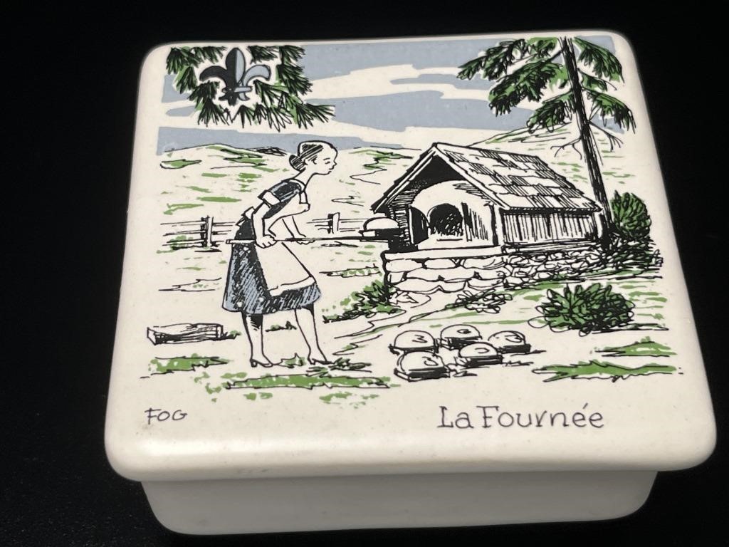 Beauce Canada La Fournée Fog Ceramic Trinket Box