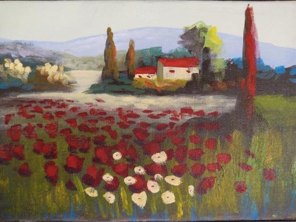 Vicky Smith-French Country Landscape-Oil on Canvas