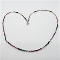 $120 Silver Tourmaline 16" Necklace